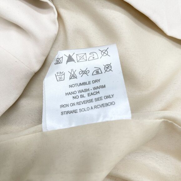 Lan Ting Bride Dress Womens 10 Cream Bridesmaid Wedding Party Minimalist Elegant - Picture 11 of 12